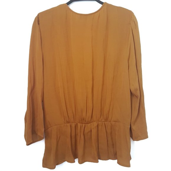 1.State Honey Pot Peplum V-neck Blouse, L - NWT - Picture 5 of 11